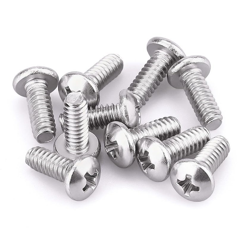 EASTLO #8-32 x 1/4" Pan Head Machine Screw, Phillips Drive, 304 Stainless Steel 18-8, Bright Finish, Fully Machine Thread, 100 Pcs - Image 5